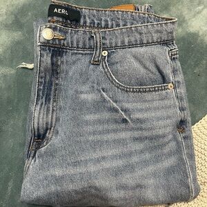 Aero distressed mom jeans